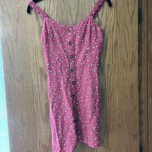 Hollister pink floral print dress
